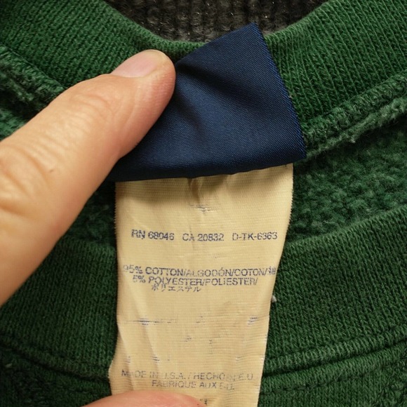 Discus Athletic Men's Pullover Sweatshirt Green 2XL Vintage Smoky Hill Football - Picture 11 of 14